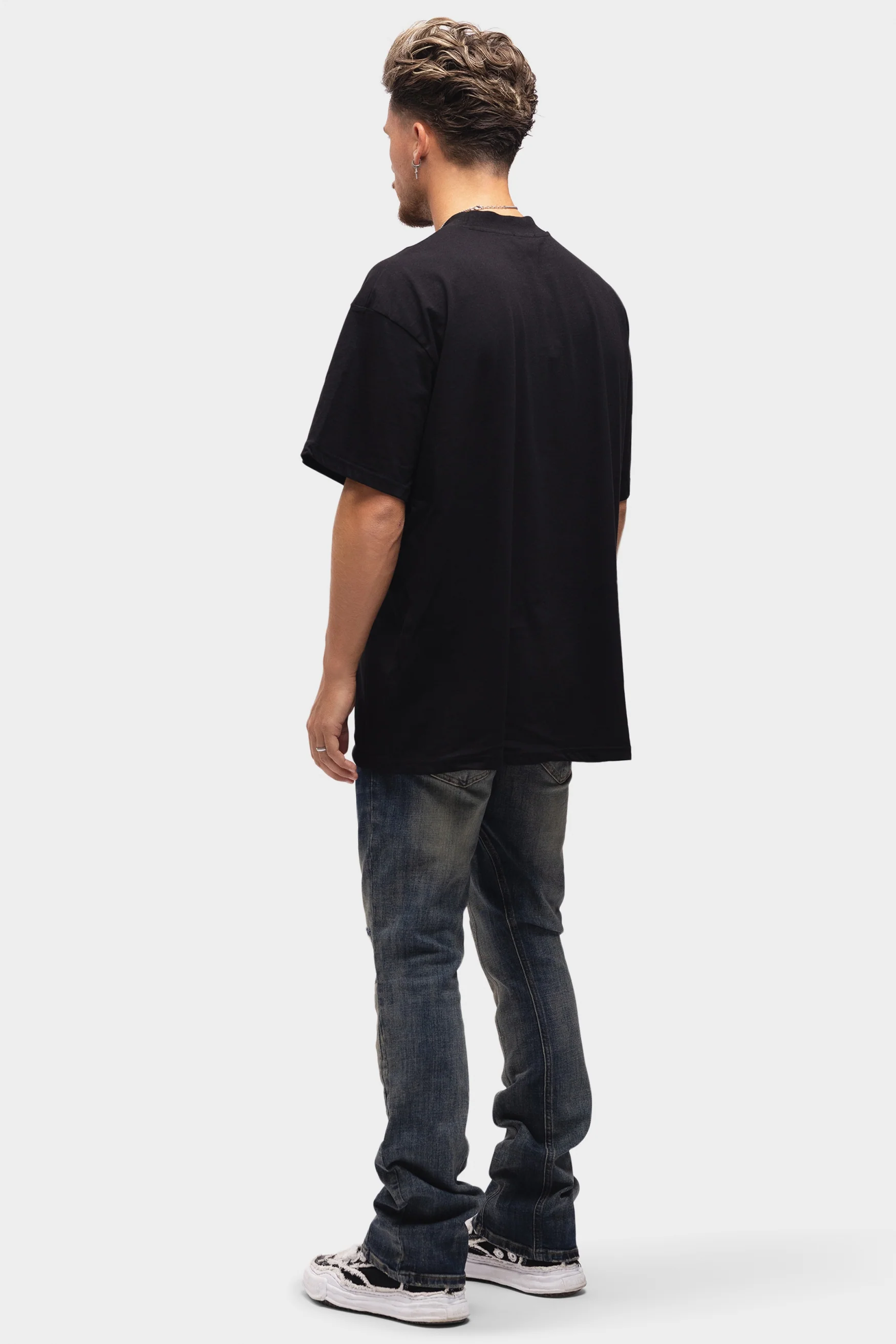 SNIT FLARED JEANS - Image 4