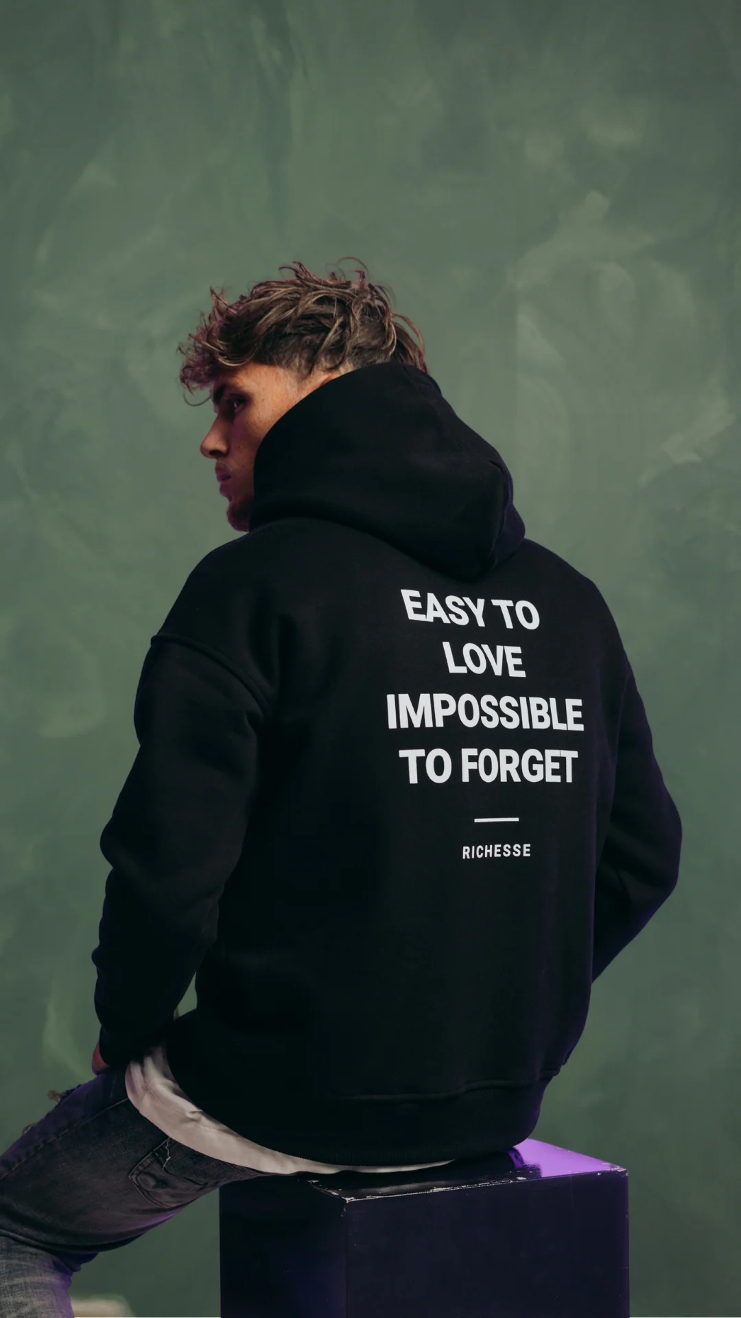 UNFORGETTABLE HOODIE BLACK - Image 5