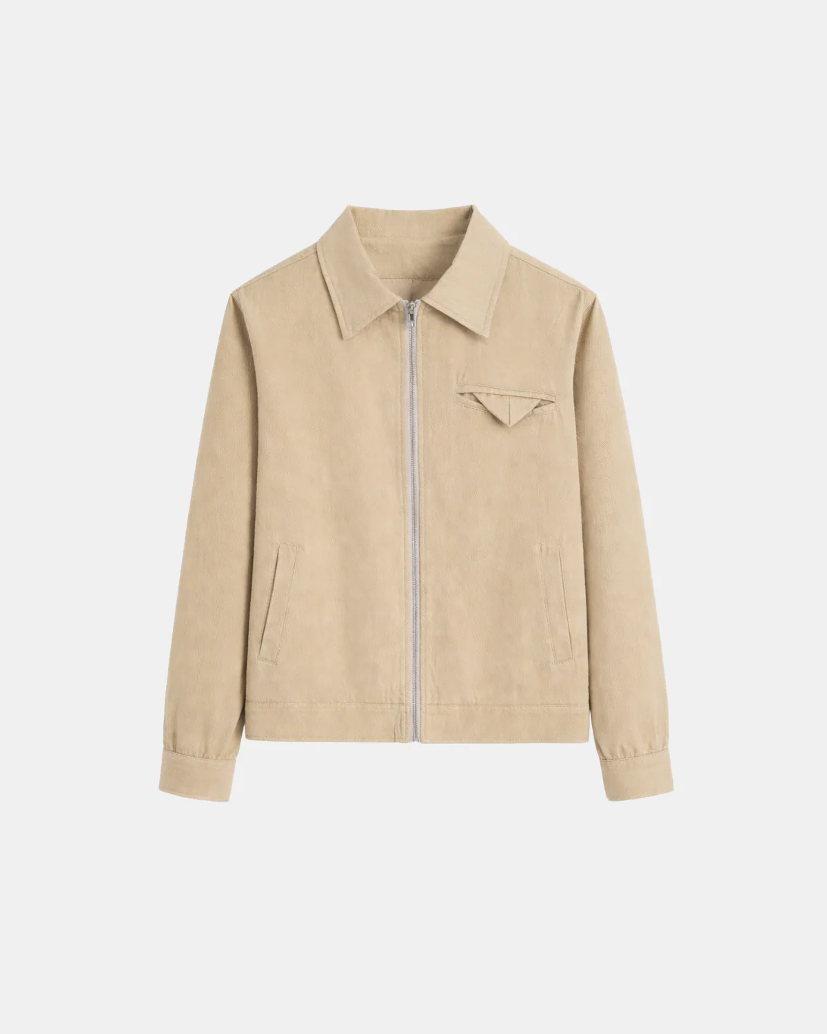 VALERMO ZIP JACKET | BEIGE