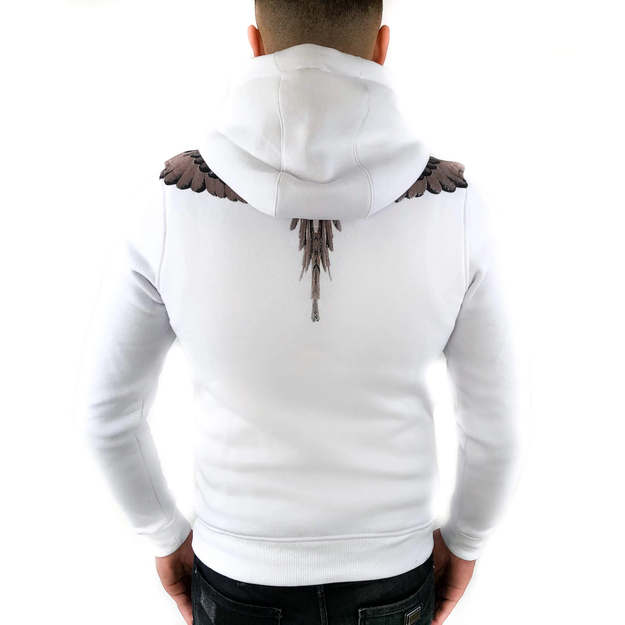 WINGED HOODIE WHITE - Image 3